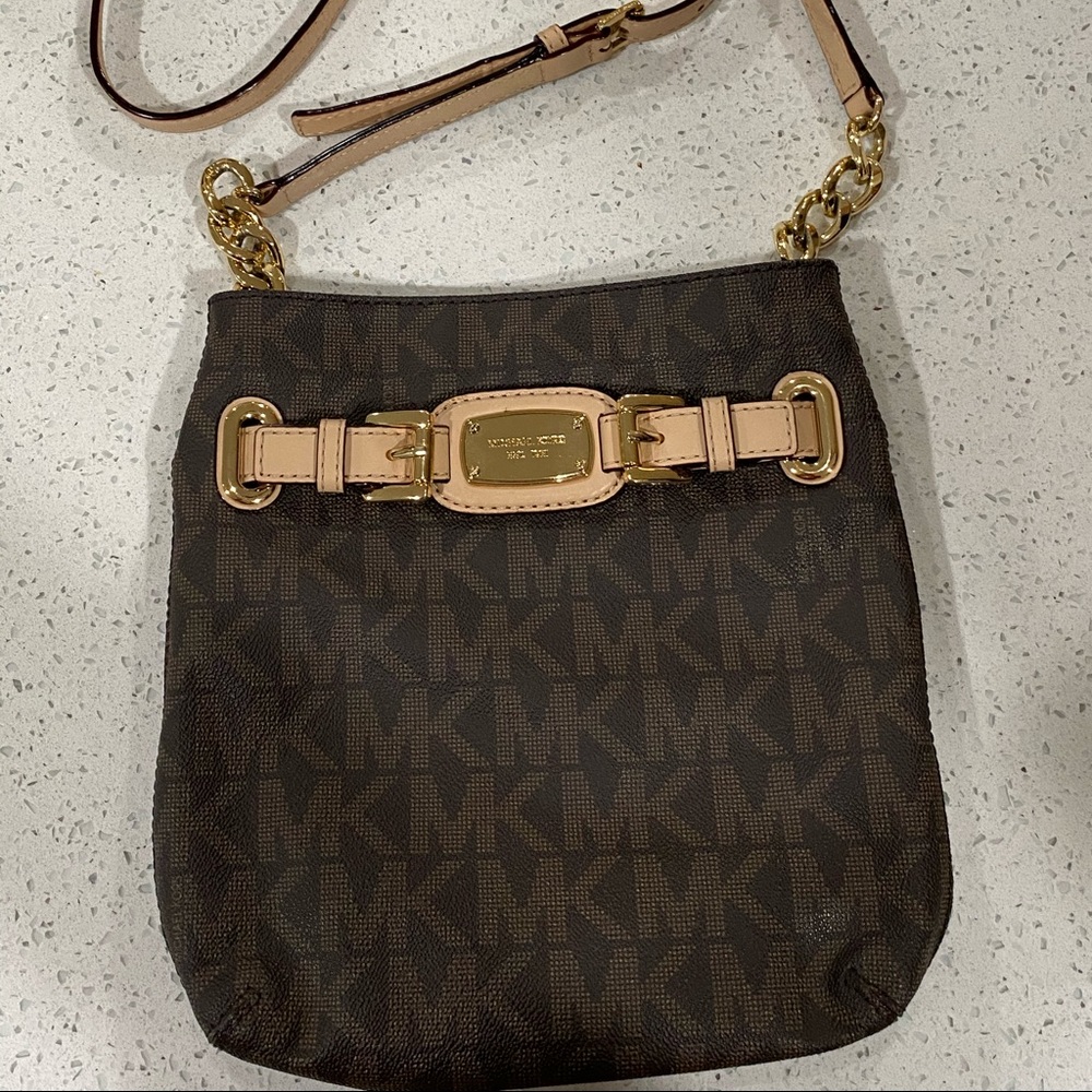 Original Brown Michael Kors Crossbody Purse